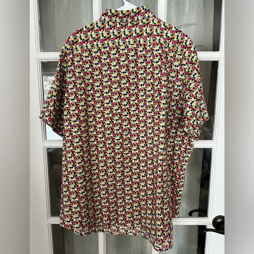 Cremieux Men’s 2XB Cotton Button Up Shirt Short Sleeve Colorful Lightweight - Picture 11 of 12